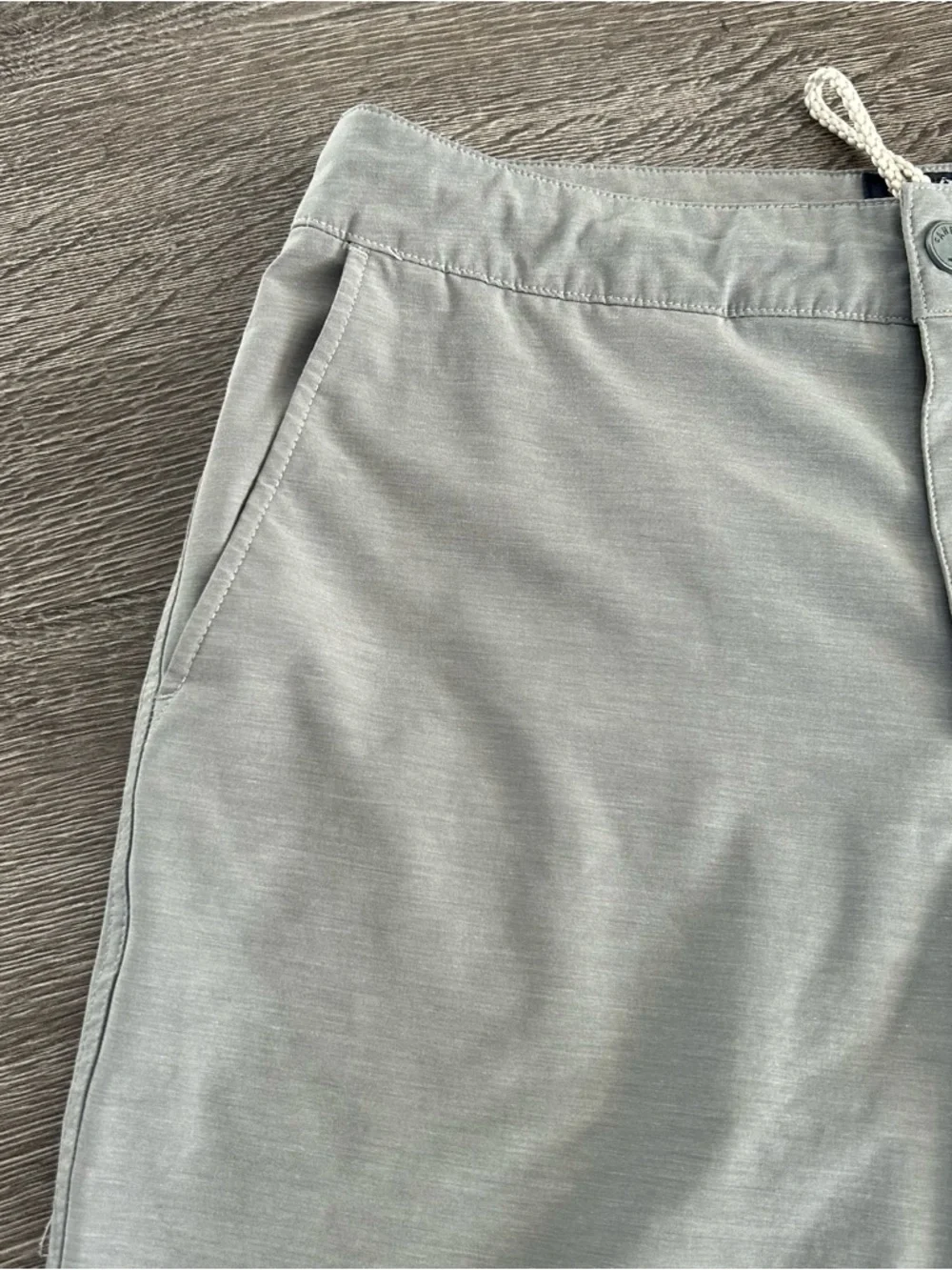 Faherty all day MENS drawstring Light Gray Casual Shorts Sz 30